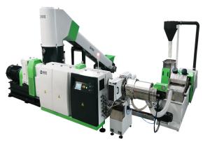 ISO Approval Plastic Pelletizing Machine With Built In Agglomeration Machine
