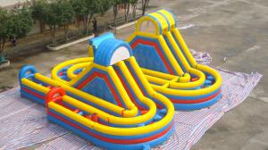 Buy cheap Inflatable Obstacle Course Racing Game With Bouncer Slide Castle product