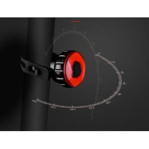 Intelligent Induction Brake Taillight Mountain LED Bicycle Light Aluminum Alloy