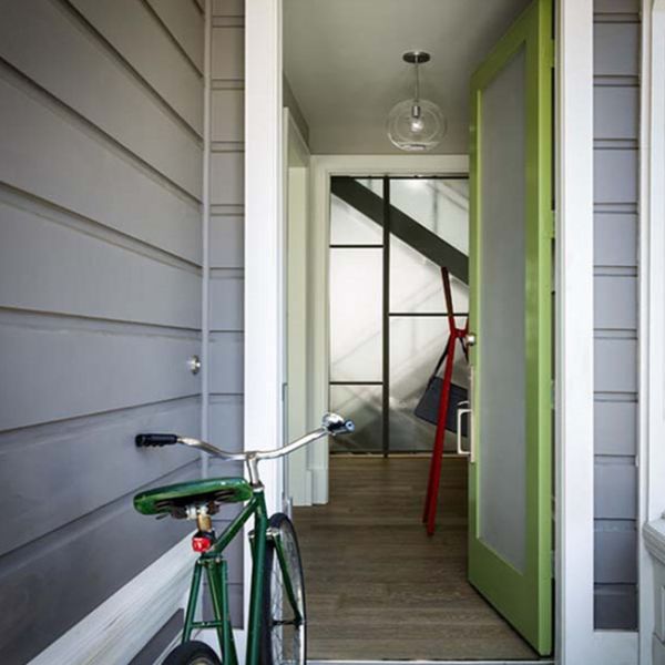 Heat Insulation Commercial Aluminium Doors Casement Door Construction Easy Install / Clean