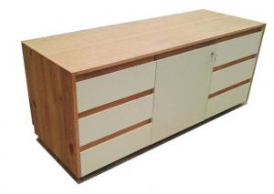 China 6 Drawers Bedroom Dressers And Chests With Soft Closing Slides Light Color on sale