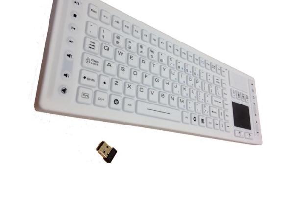 Quality Durable Multimedia Wireless Touch Keyboard , Embedded Industrial Computer Keyboard for sale