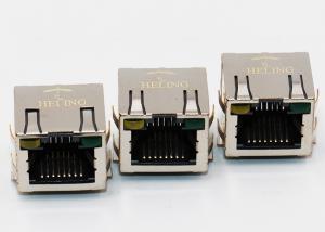 Buy cheap Single Port SMT RJ45 Modular Jack Connector With LED MJ5688-B111-HRS2L2-C product