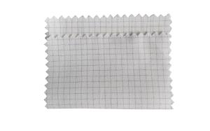 ESD Plain Grid T C Fabric 65% Cotton 33% Polyester 2% Carbon Filament 4mm Grid