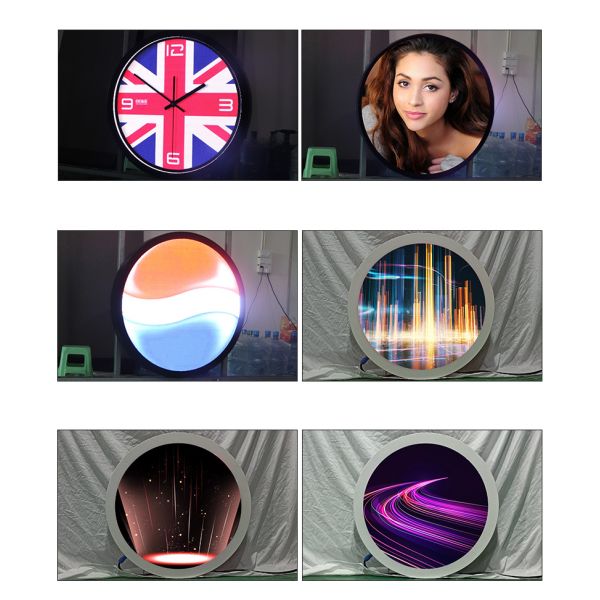 P2 512mm Indoor Round Circular Led Screen Display Circle Circular Logo Sign Led Screen