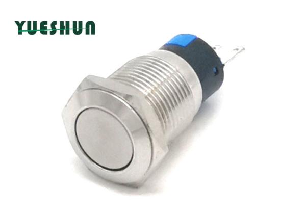 Quality 16mm Anti Vandal Push Button Switch Round Head 3 Pin Terminal Door Bell for sale