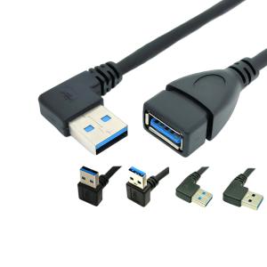 Buy cheap 90 Degree Right Angle USB Charging Data Cable With USB 3.0 Male To Female Adapter product