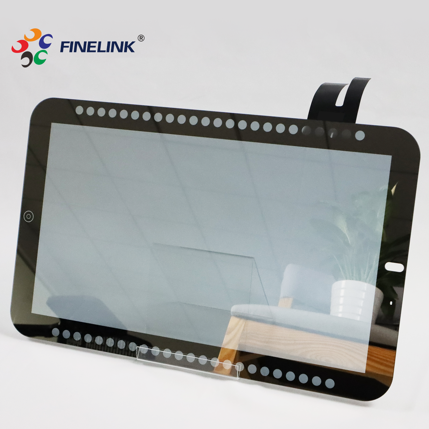 Bathroom Mirror Touch Screen Monitor Capacitive Waterproof 15.6 Inch Touch Panel