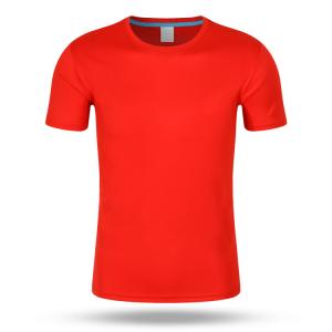 Custom 200gsm Athletic Regular Fit Quick Dry Tee 100% Polyester
