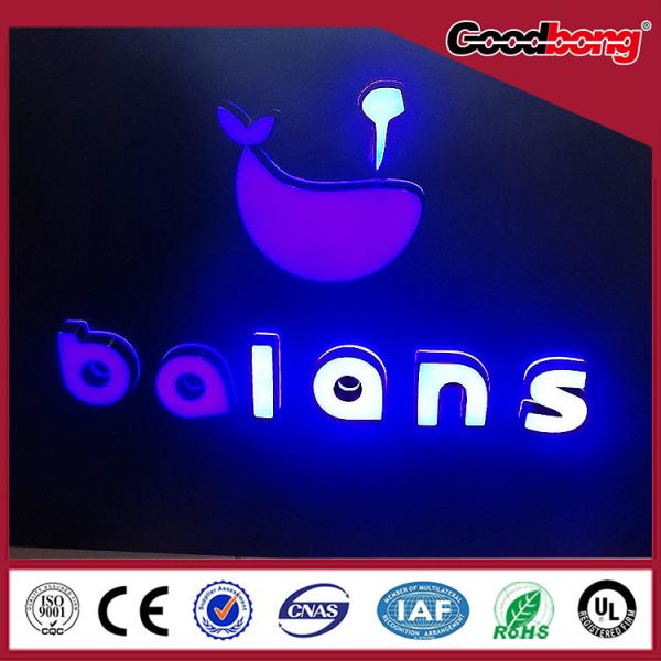 Quality LED plastic metrials frontlit and backlit lighting Channel Alphabet Letter Sign for sale