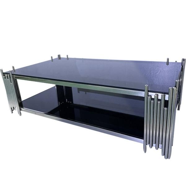 Quality Wholesale Premium Quality Coffee table Modern Luxurious Mirrored Marble Table Sets Rectangle Center Table Set for sale