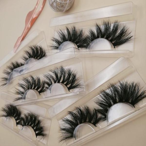 Quality Comfortable 5D Mink Silk Lashes 27mm Lightweight 100% Mink Handmade for sale