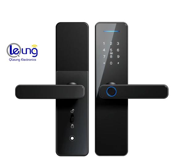 Quality Tempered Glass Tuya Door Lock With Fingerprint S811 Password Smart Lock for sale