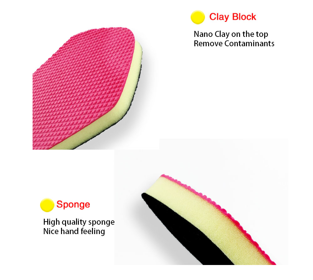 Black Customized Size Clay Bar Block Carbon Collective Clay Block
