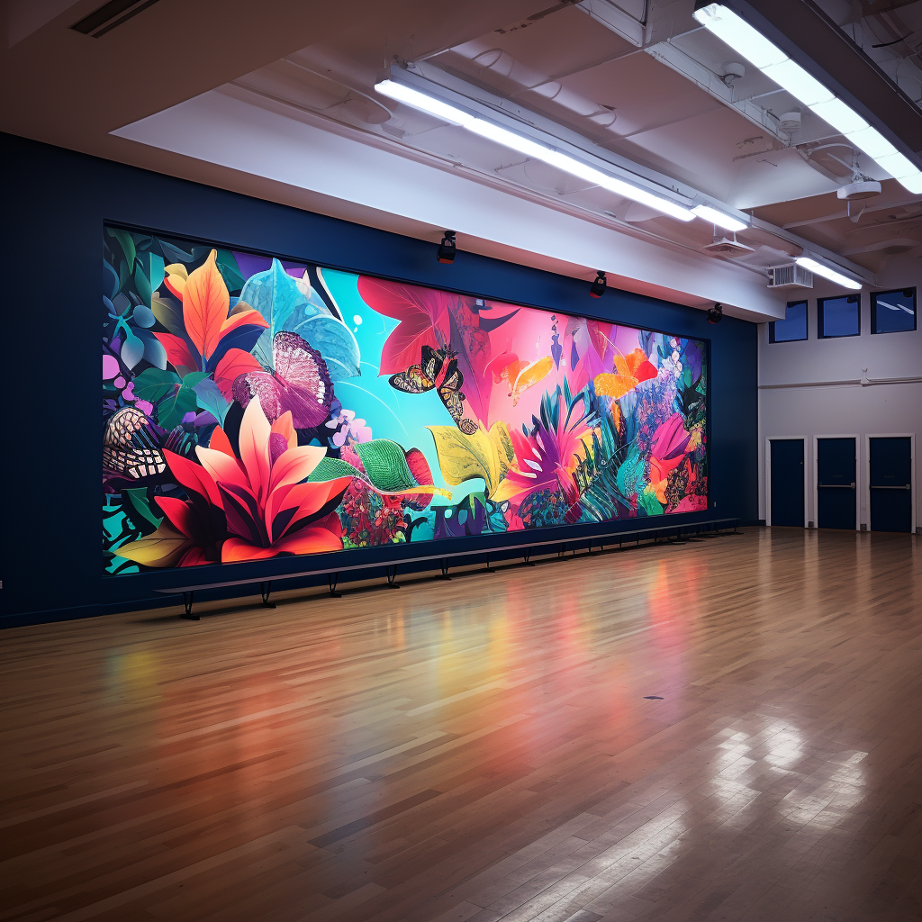 Indoor Rental P4.81 Full-Color Digital LED Display Screen with Cabinet Size 500*1000*85mm