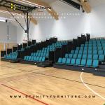 Firereistant Indoor Space Saving Retractable Seating System
