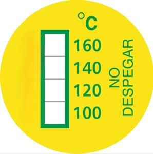Buy cheap Customized Temperature Measuring Irreversible High Temperature Sensitive Labels 100-160C product