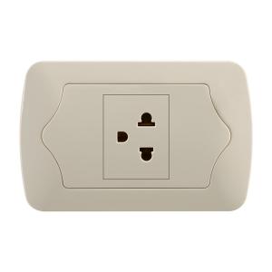 Buy cheap Universal 1 Gang Three Hole Socket , Single Switch Socket Over Current Protection product
