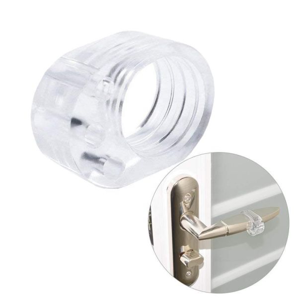 Convenient Door Stopper Transparent Door Handle Buffer Silicone or PVC for Walls Furniture Kitchen Bedroom
