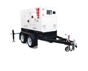 China Dual Axle 500KVA Silent Diesel Generator Trailer For Industry Mine on sale