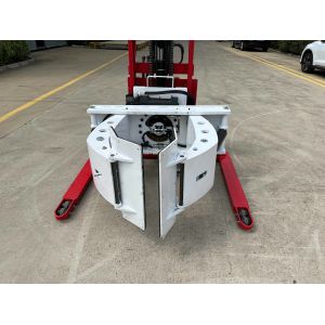 Buy cheap 500kg 1.6m Paper Roll Semi Electric Stacker PU Wheel product