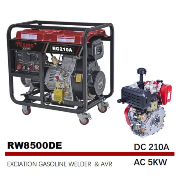 210A 192F Engine Driven Welding Machine Excitation Electric Start Welder