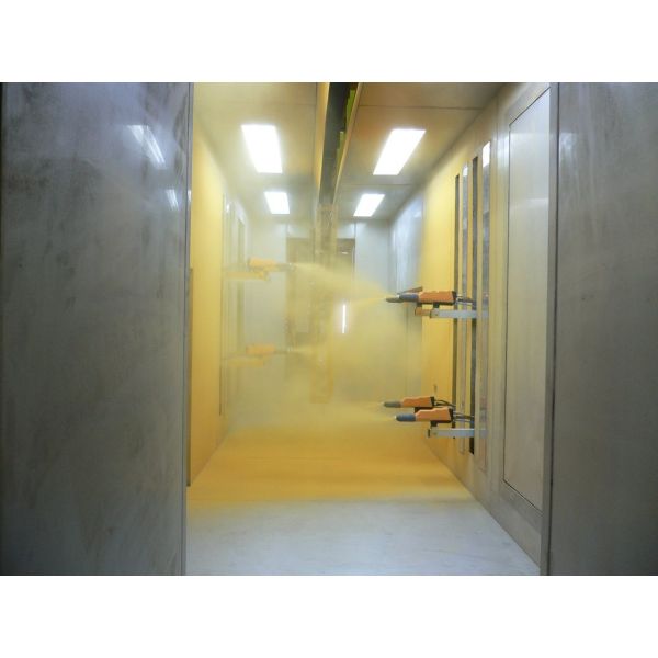 High Quality Powder Coating Line with Electrostatic Spray Guns for Profiles