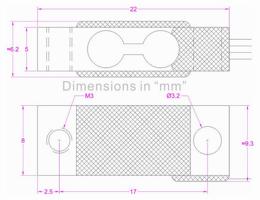 weight measurement sensor 2kg 5kg