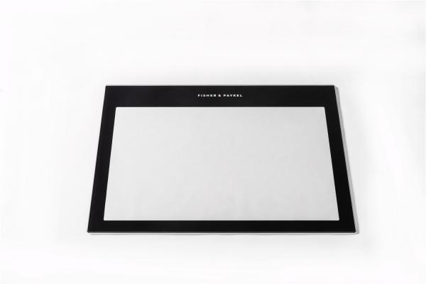 Quality Ceramic ink Black Frame 4mm Outer Oven Door Glass Replacement for sale