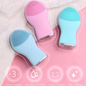 China 5V Facial Massager Electric Facial Cleanser Pink With FCC on sale