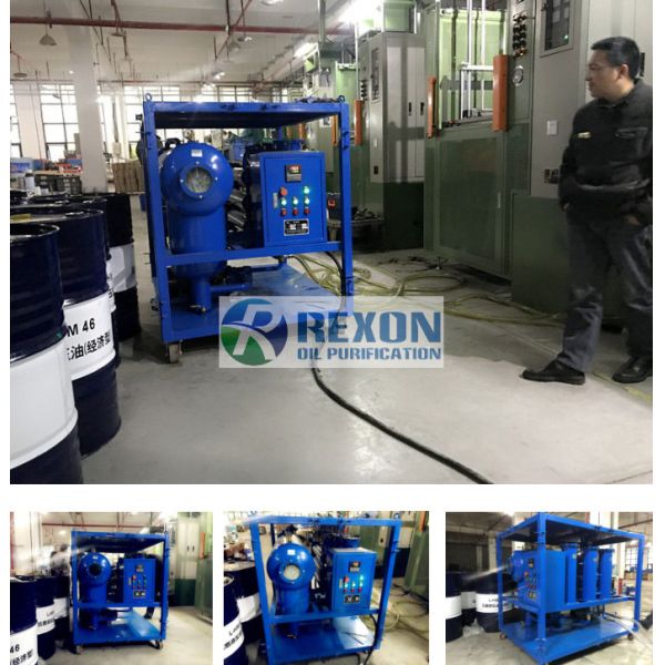 PLC Full Automatic Lube Oil Purification System Oil Cleaning Machine TYA-A-50