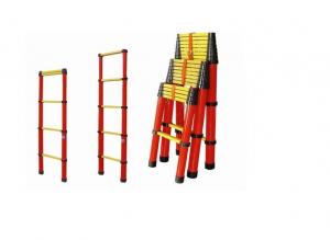 China FRP Fiberglass Telescoping Ladder , Insulated Fiberglass Telescopic Ladder on sale