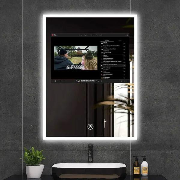 Quality Multifunctional Smart Touch Screen Mirror 70mm Overall Thickness 700cd/m2 Brightness for sale