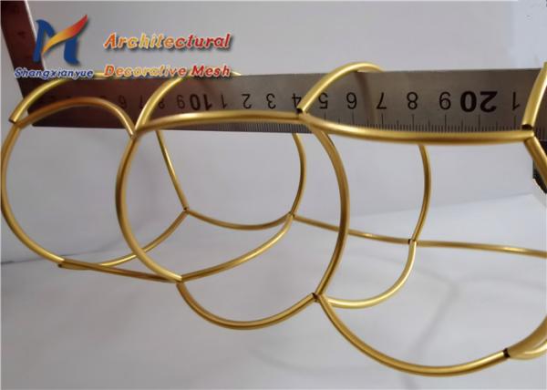 Circular Tube Ring Mesh Curtain 3.0mm 201 Stainless Steel