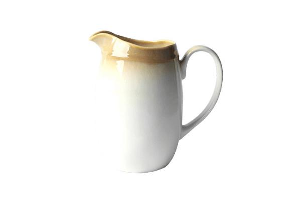Yellow Dinner Serveware Set Reactive Colored Stoneware Pitcher 1300ml