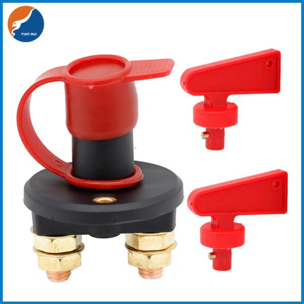Quality 12V Rotary Switch Two Hole Battery Isolator Switch Key Automotive Power Cut Off for sale