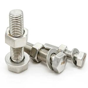 China M10x125mm Stainless Steel Bolt Washer And Nut 310S 304 316 Flat Head Hexagon Bolt on sale