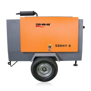 De Aire Diesel Screw Air Compressor 185cfm 7 Bar Rotary Stationary