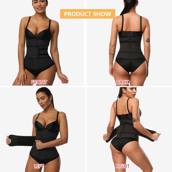 Nonwoven Weaving Method Red Waist Trainer for Women HEXIN High Waist Tummy Control