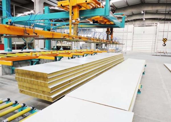 Quality Composite Plate Roofing Sheet Roll Forming Machine 24 M Double Belt Conveyor for sale