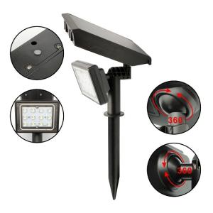 China 12LED Solar Powered LED Light ABS 1500mah 18650 Lithium Battery 21.5x13.5x8.5cm on sale
