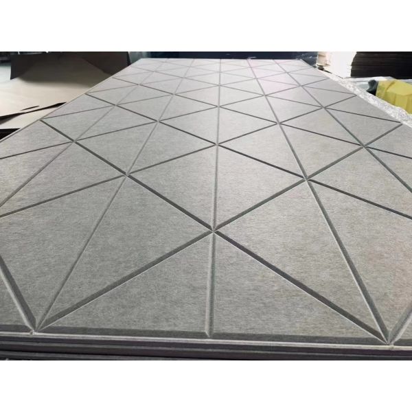 PET Fiber Decorative Soundproof Wall Panel Eco Friendly