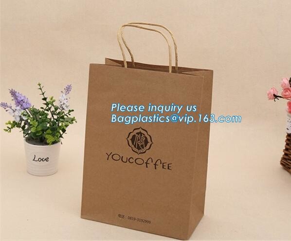 Custom Printing Recycled Brown Kraft Paper Bags,Custom Printed Factory Glassine Paper Bread Small Brown Bag, bagease