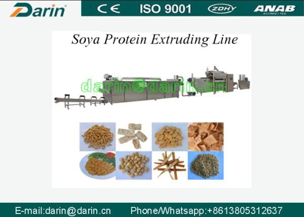 Quality Automatic soybean processing equipment  / soya nuggets extruder machine for sale