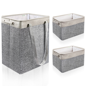 Hampers for laundry and storage baskets set, collapsible laundry baskets and foldable storage bins