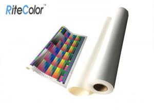 China Bright White Glossy Latex Media Digital Printing Polyester Canvas Fabric Roll on sale