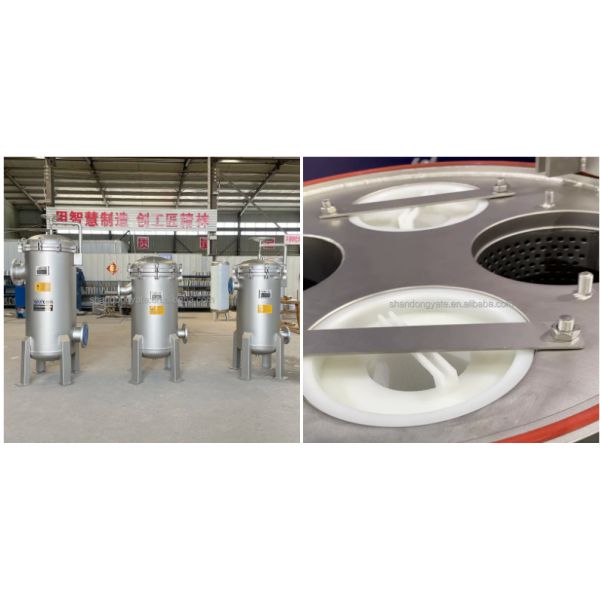 Large Flow Industrial Rings Cartridge SS304 Pleated Filter Stainless Steel Water Filter Housing For Water Treatment