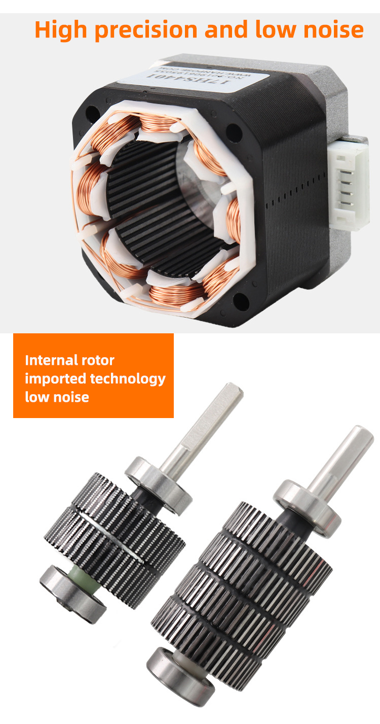 Electric Micro Brushless Stepper Motor For CNC Robot 3D Printer