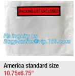 Waterproof packing list envelopes with self adhesive A3 A4 B4 B5 A7 C5 C7size,