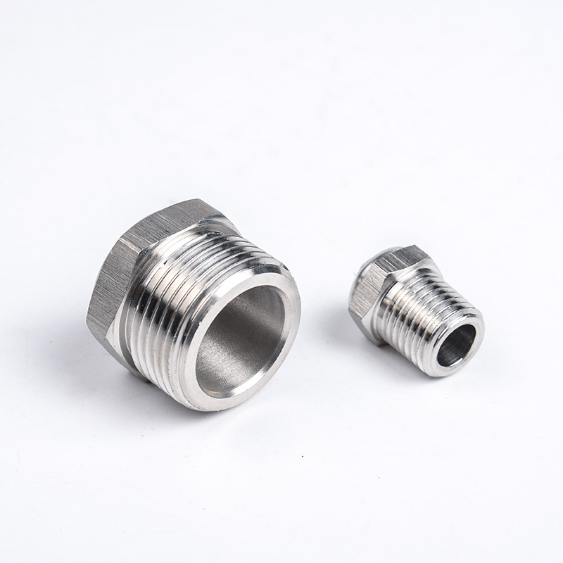 Male Connectivity Durable 1/2" NPT Plug in Lightweight Aluminum Equal Shape for Sanitary Casting Technic OEM Customizable